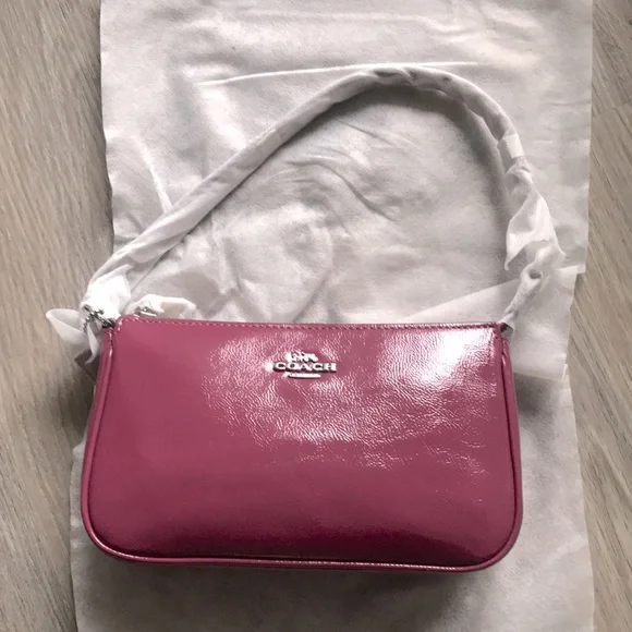 New Coach leather Wristlet Clutch Handbag Shoulder bag - Picture 1 of 5